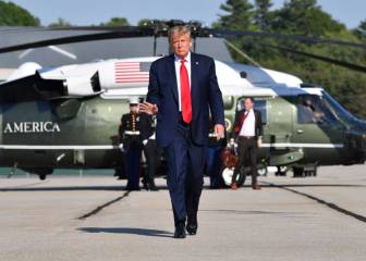 Trump links US job numbers to a ‘great day’ for George Floyd