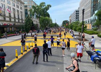 'Black Lives Matter' on DC street challenges Trump