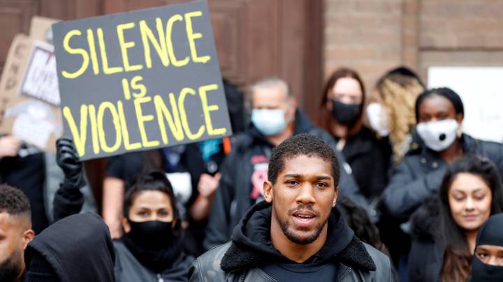 George Floyd protests | Anthony Joshua joins Black Lives Matter ...