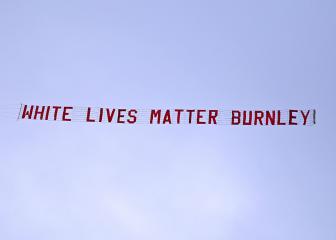 Burnley slam 'offensive' White Lives Matter banner