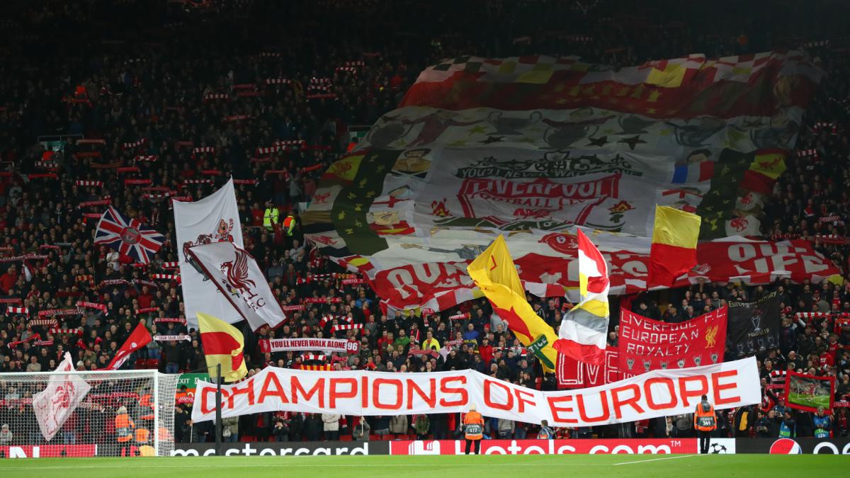 Liverpool S Kop Will Welcome Premier League Trophy As Com
