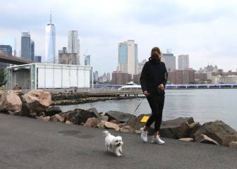 Which 31 US states are on the New York travel quarantine list?