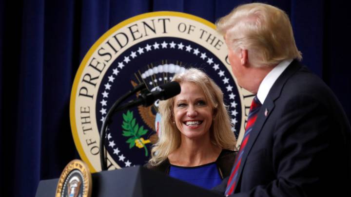 Why is Trump adviser Kellyanne Conway leaving the White House?