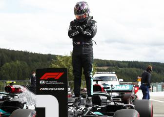 Hamilton storms to Spa pole as Mercedes lock out front row