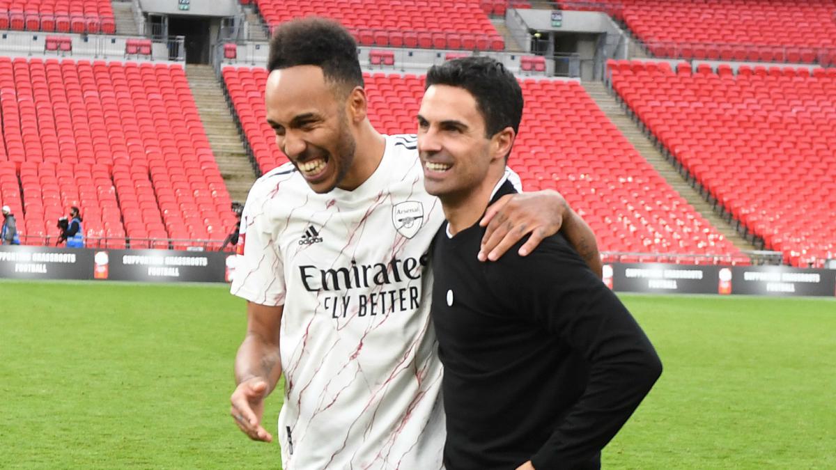 Arteta Aubameyang Stayed Because Arsenal Is An Incredible Club As Big As Barcelona Inter As Com