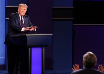 What did moderator Chris Wallace and Trump argue about?