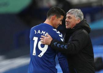 Everton top as Ancelotti praises Calvert-Lewin and James