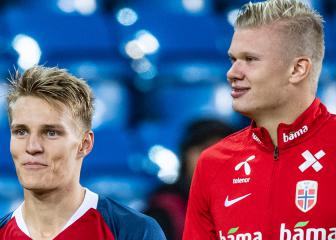 Hat-trick hero Haaland and Odegaard indulge in mutual praise