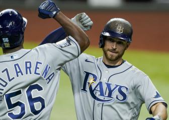 Rays hold off Dodgers rally to level World Series