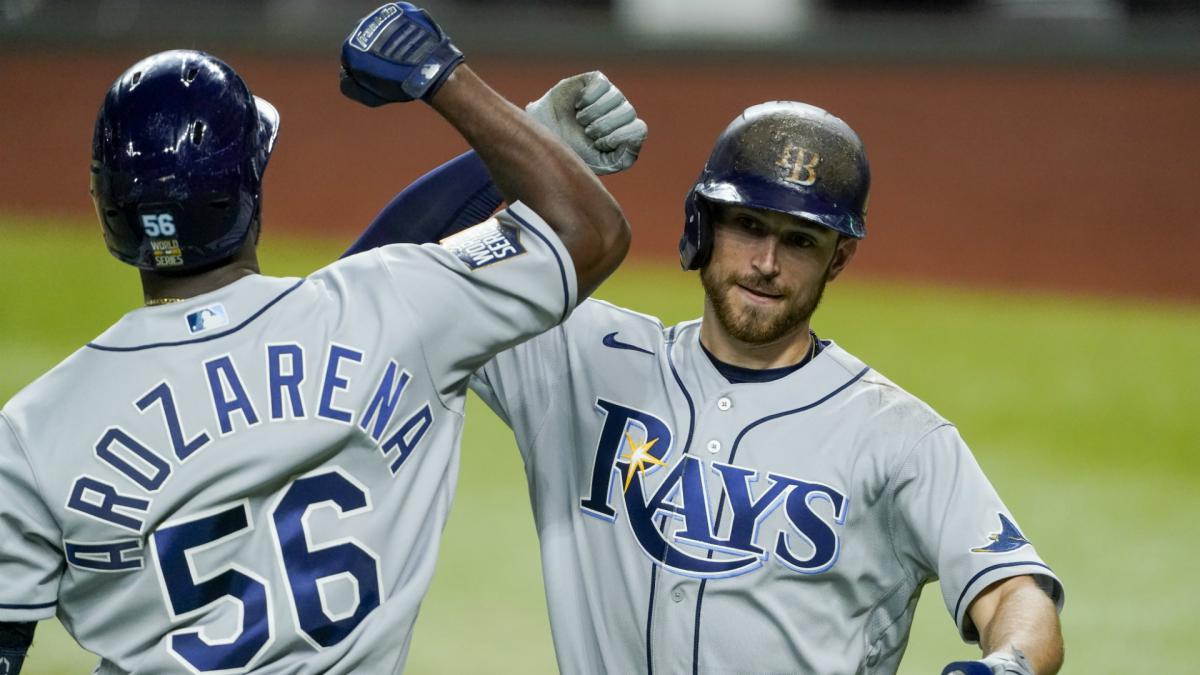 Rays hold off Dodgers rally to level World Series