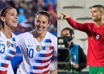 Alex Morgan outscoring Cristiano Ronaldo