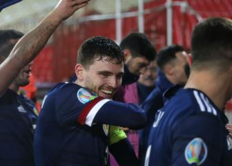 Liverpool's Robertson gets emotional after Scotland qualification