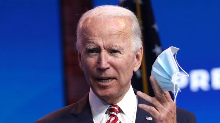 What has Biden said about wearing masks in the US?
