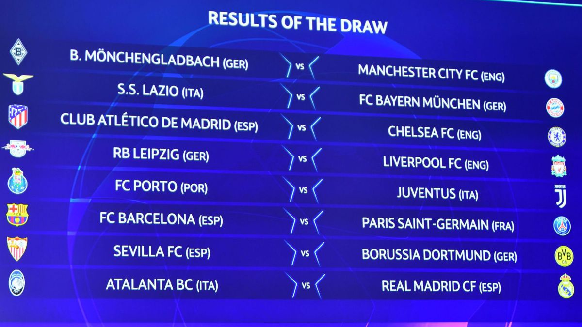 Champions League Last 16 Draw Results Schedule And Dates As Com