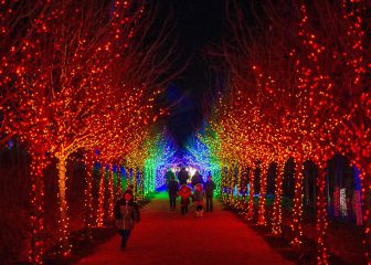 Where to see Christmas lights near me in the USA