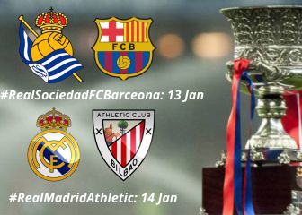 Spanish Super Cup draw: La Real-Barça, Madrid-Athletic