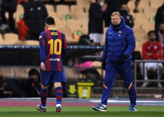 Barça boss Koeman defends Messi selection as star sent off