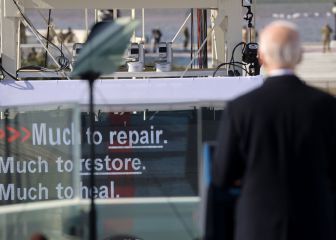 What executive orders did Joe Biden sign on his first day as President?