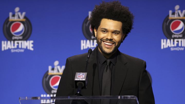 The Weeknd's Red Richfresh Suit at Super Bowl Halftime Show