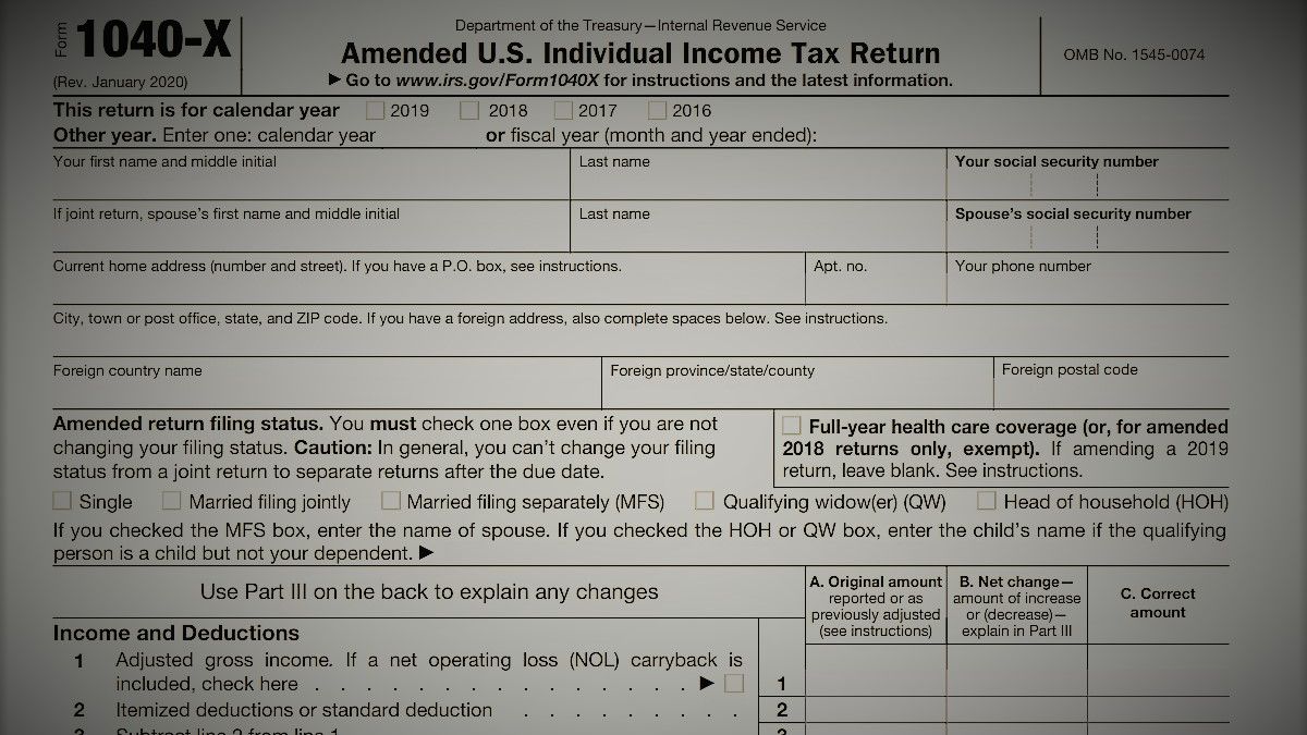Tax Filing 21 How To File An Amended Tax Return As Com