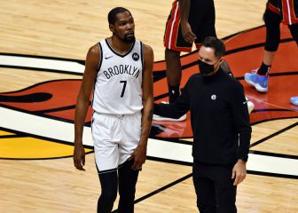Durant limps off in Nets last second loss to the Heat