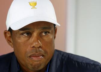 Tiger Woods re-emerges with a smile, a dog, and a glimpse of his new life