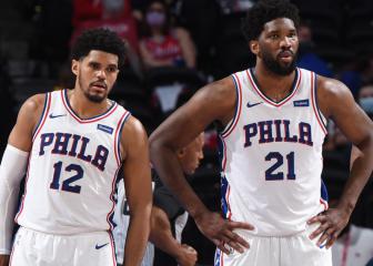 Harris and 76ers not celebrating playoff spot as Embiid focuses on NBA title