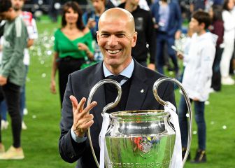 How many trophies did Zidane win as Real Madrid boss?