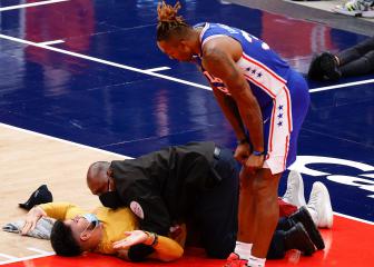 Fan interrupts Wizards-76ers in latest moment of misconduct