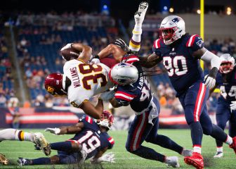 Stevenson's 2 TDs lead New England over Washington