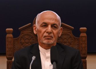Where did the Afghan president Ghani flee to?