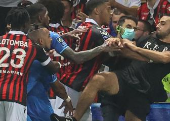 Nice-Marseille chaos after Payet sparks pitch invasion