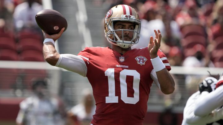 Niners' Shanahan tight lipped about Week 1 starting QB