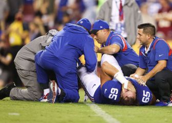 New York Giants' Nick Gates suffers horror injury