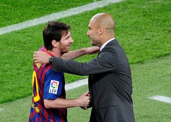 What is Messi's record against Guardiola in the Champions League?