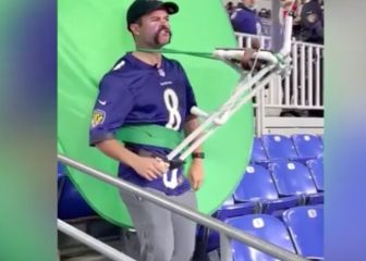 Ravens fan staged a Zoom call at the Monday Night Football game