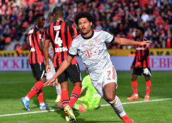 Bayern Munich score five first-half goals against Bayer Leverkusen