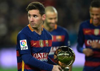 When did Messi win all of his Ballon d'Or awards?