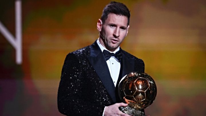 When did Messi win all of his Ballon d'Or awards? Seasons and stats