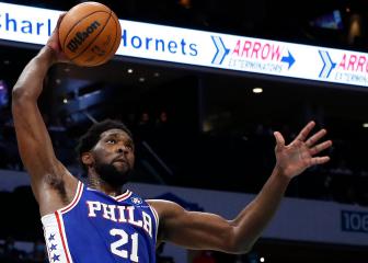 Embiid stars in 76ers win over Hornets