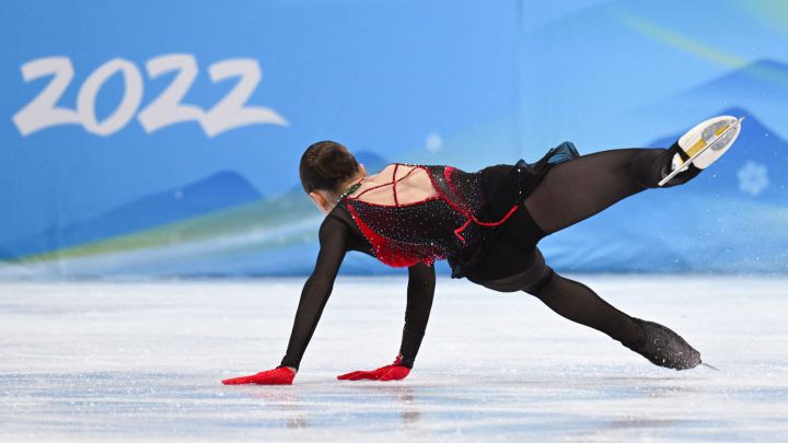 Valieva stumbles into fourth place in figure skating event