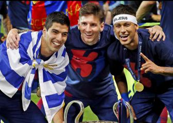 Suárez sends message of support to Messi and Neymar