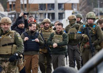 Russia - Ukraine: Zelenskyy visits site of alleged war crimes