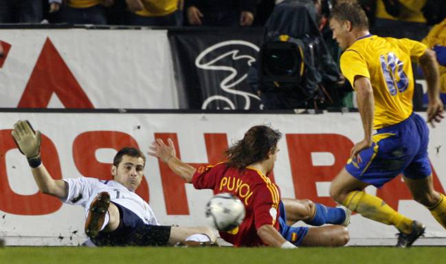 Allback hizo el segundo gol de Suecia contra España.