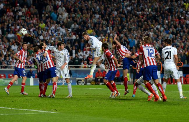 Gol de Ramos ante el Atlético en la final de la Champions.