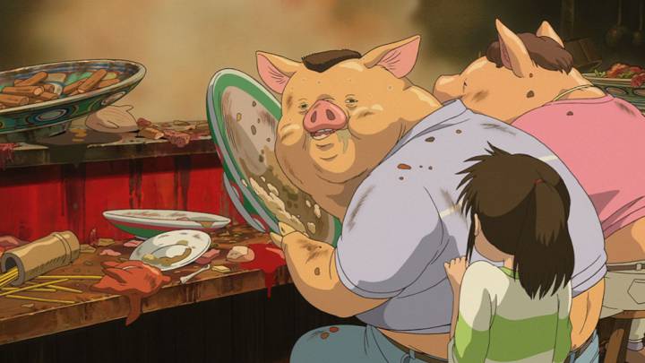 Revelan por qué los padres de Chihiro se convierten en cerdos