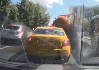 Un camión lleno de excrementos explota en Moscú