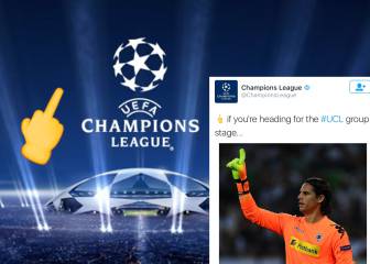 El Twitter de la Champions nos dedica (por error) una peineta