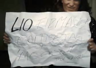 Una argentina le pide matrimonio a su novio con una camiseta firmada por Messi