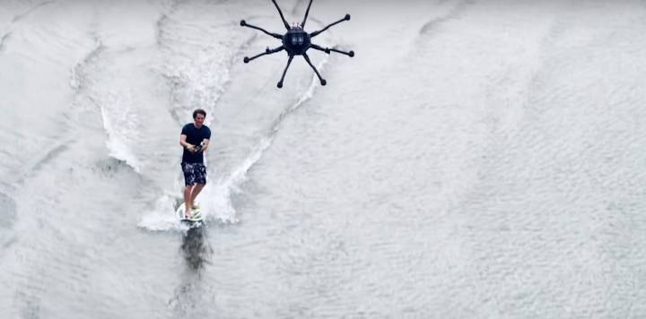 Surfear sin olas ya es posible gracias a los drones